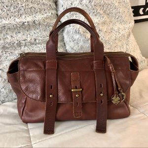 Lucky Brand Brown Leather Satchel